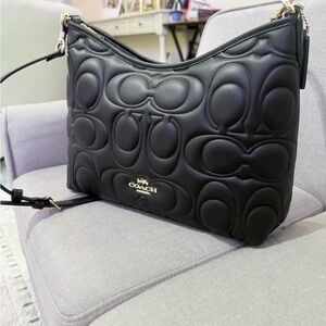 NWOT Large Coach Laurel Shoulder Bag In Signature Leather.